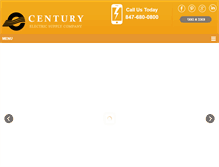Tablet Screenshot of centuryelectricsupply.com